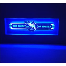 VolvoLED Spiegel logo / Ledbord / Vrachtwagenlogo Pride of Sweden V02-BLUE