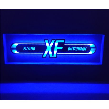 DAF XFLED Spiegel logo / Ledbord / Vrachtwagenlogo D02-BLUE