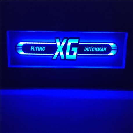 DAF XGLED Spiegel logo / Ledbord / Vrachtwagenlogo D03-BLUE