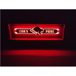 MANLED Spiegel logo / Ledbord / Vrachtwagenlogo Lion's Pride M01-RED