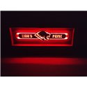 MANLED Spiegel logo / Ledbord / Vrachtwagenlogo Lion's Pride M01-RED