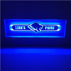 MANLED Spiegel logo / Ledbord / Vrachtwagenlogo Lion's Pride M01-BLUE