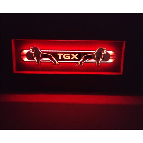 MAN TGXLED Spiegel logo / Ledbord / Vrachtwagenlogo M02-RED