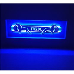 MAN TGXLED Spiegel logo / Ledbord / Vrachtwagenlogo M02-BLUE