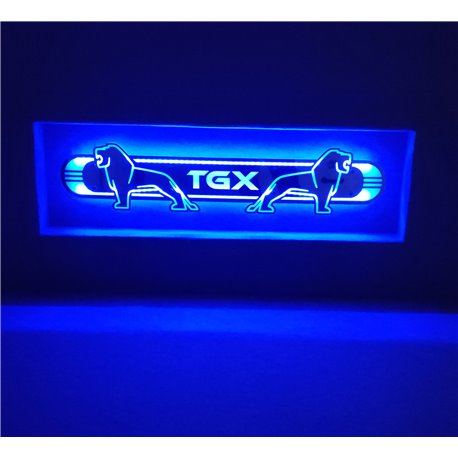 MAN TGXLED Spiegel logo / Ledbord / Vrachtwagenlogo M02-BLUE