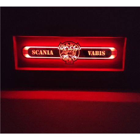 Scania Vabis LED Spiegel logo / Ledbord / Vrachtwagenlogo S01-RED