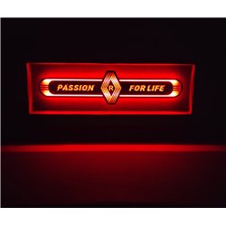 RenaultLED Spiegel logo / Ledbord / Vrachtwagenlogo Passion for Life R01-RED