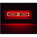 RenaultLED Spiegel logo / Ledbord / Vrachtwagenlogo Passion for Life R01-RED