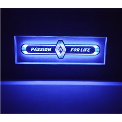 RenaultLED Spiegel logo / Ledbord / Vrachtwagenlogo Passion for Life R01-BLUE