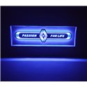 RenaultLED Spiegel logo / Ledbord / Vrachtwagenlogo Passion for Life R01-BLUE