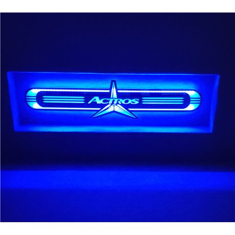 Mercedes ActrosLED Spiegel logo / Ledbord / Vrachtwagenlogo MB01-BLUE