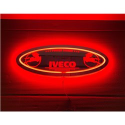 Iveco LED Spiegel logo / Ledbord / Vrachtwagenlogo I01-RED