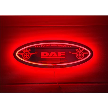 DAF LED Spiegel logo / Ledbord / Vrachtwagenlogo D05-RED