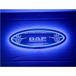 DAF LED Spiegel logo / Ledbord / Vrachtwagenlogo D05-BLUE