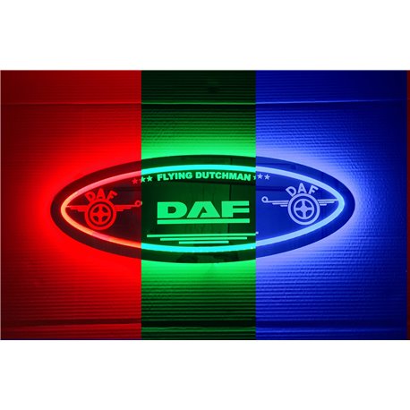 DAF LED Spiegel logo / Ledbord / Vrachtwagenlogo D05-RGB