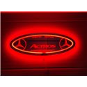 Mercedes LED Spiegel logo / Ledbord / Vrachtwagenlogo MB02-RED