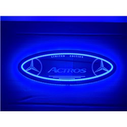 Mercedes LED Spiegel logo / Ledbord / Vrachtwagenlogo MB02-BLUE