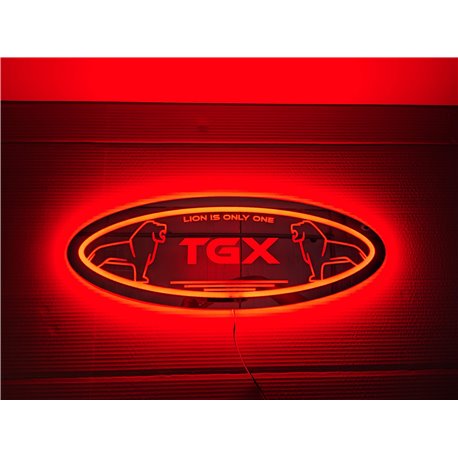 MAN TGX LED Spiegel logo / Ledbord / Vrachtwagenlogo M03-RED