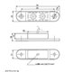 2 x LED Zijmarkeringslicht Markeerlamp Rood